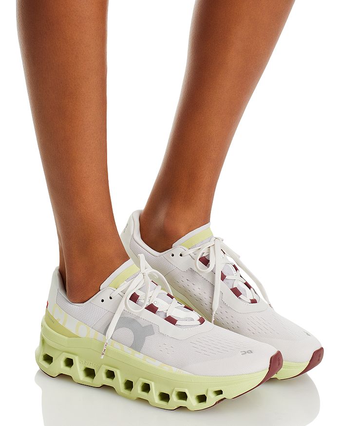 On Cloudmster Running Shoe In All White