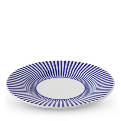 Blue Italian Steccato Salad Plates, Set of 4