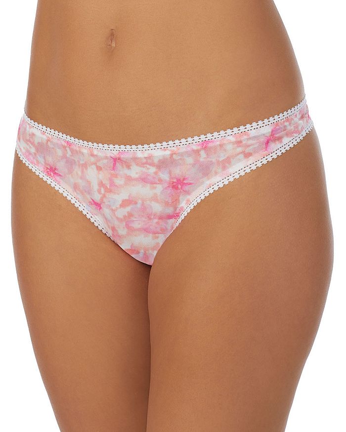 Shop On Gossamer Printed Hipster Thong In Watercolor Floral