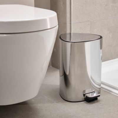 EasyStore Luxe Stainless-Steel 5L Pedal Bin