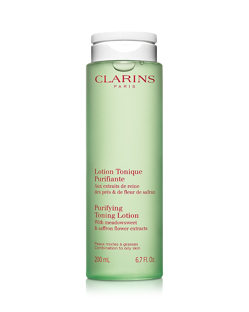 Clarins Purifying Toning Face Lotion For Oily Skin 6.7 Oz. In White