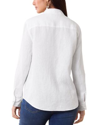 Coastalina Relaxed Linen Button Front Shirt