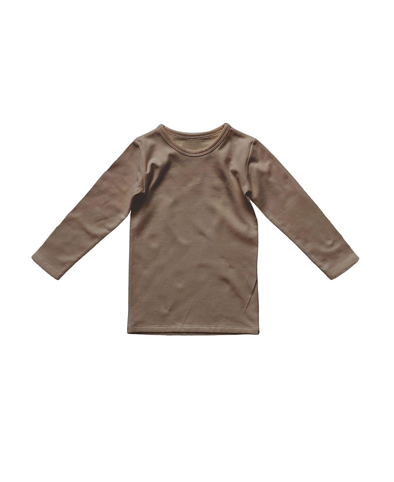 The Simple Folk Unisex Everyday Top - Baby In Walnut