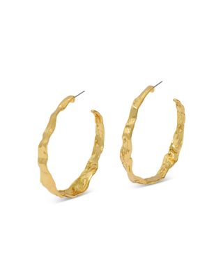 Alexis Bittar Brut Textured Hoop Earrings
