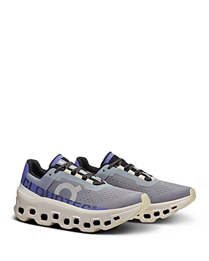 Shop On Women's Cloudmster Lace Up Running Sneakers In Mist/blueberry