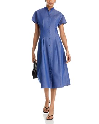 Cotton Midi Shirt Dress