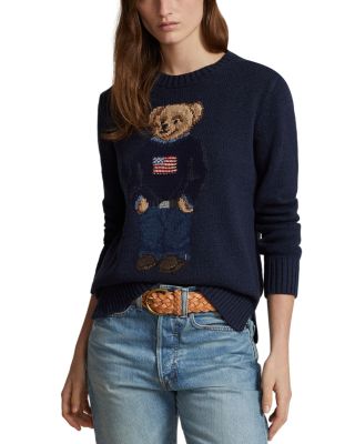 Polo Bear Flag Crewneck Sweater