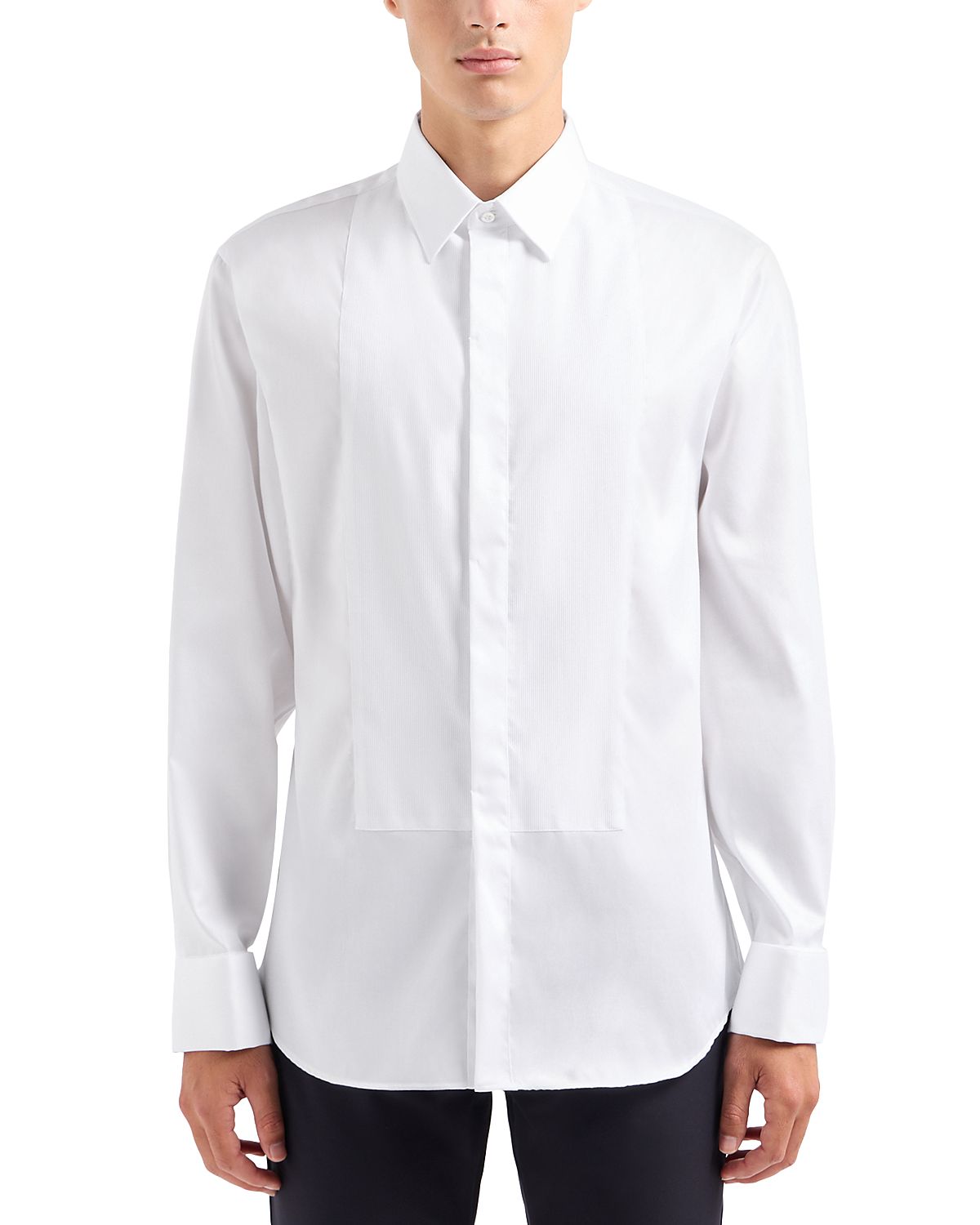 Emporio Armani Bib-Front Slim Fit Tuxedo Shirt