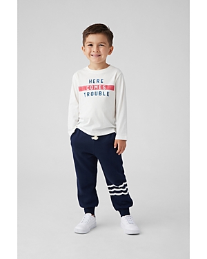 Sol Angeles Boys' Here Comes Trouble Long Sleeve Tee - Little Kid, Big Kid In D White