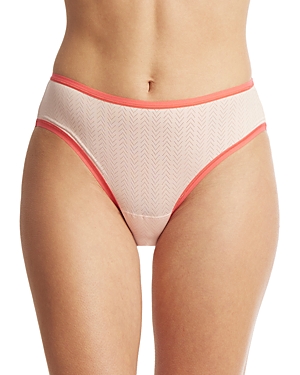 Shop Hanky Panky Movecalm Ruched Back Briefs In Sweet Nothing/wild Card