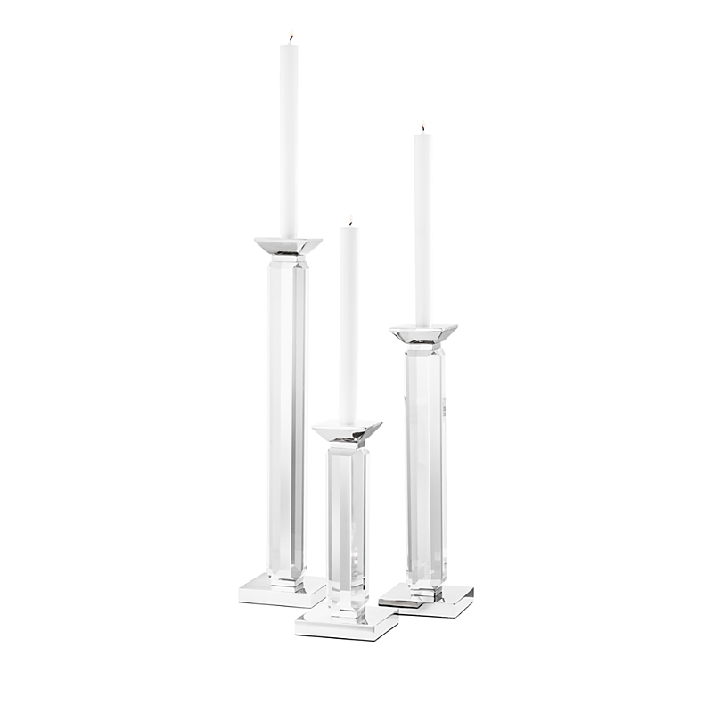 Eichholtz Livia Candlestick, Set Of 3 In Clear