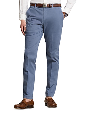 Shop Polo Ralph Lauren Cotton Stretch Chino Garment Dyed Regular Fit Suit Pants In Brgtbl