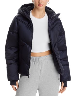 Ugg Ronney Cropped Puffer Jacket In Tar