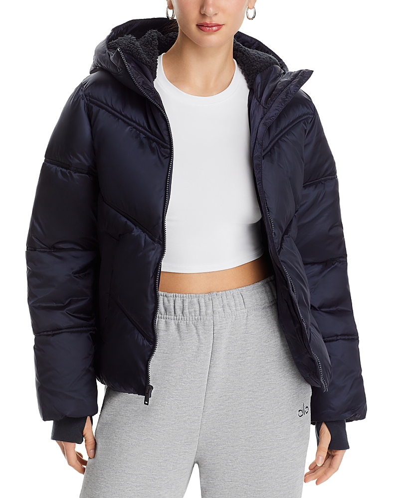 Ugg Ronney Cropped Puffer Jacket In Tar