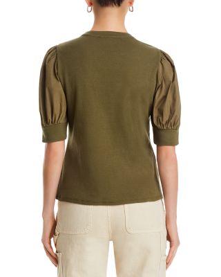 Puff Sleeve Henley Top