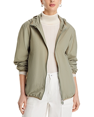 Shop Moncler Fegeo Hooded Jacket In Grey