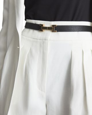 Women&#39;s Hayley Square Hinge Leather Belt