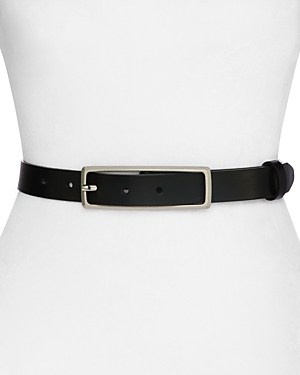 Rag & Bone Women's Leather Small Rebound Texture Belt In Black