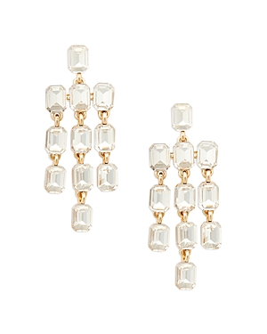 Aqua Chandelier Earrings In 16k Gold Plated - 100% Exclusive In White/gold
