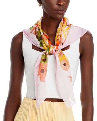 Fraas Oversized Floral Square Scarf