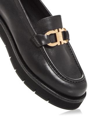 ローファー・オックスフォード FERRAGAMO FW25 MARYAN LUG (01H682769287 NERONERONERO) FERRAGAMO Maryan Leather Lug-Sole Loafers | Saks Fifth Avenue