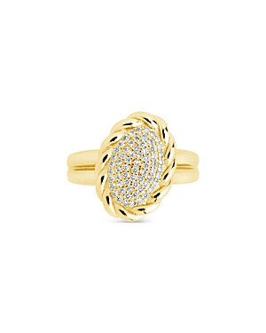 Sterling Forever Galette Ring in 14K Gold Plated