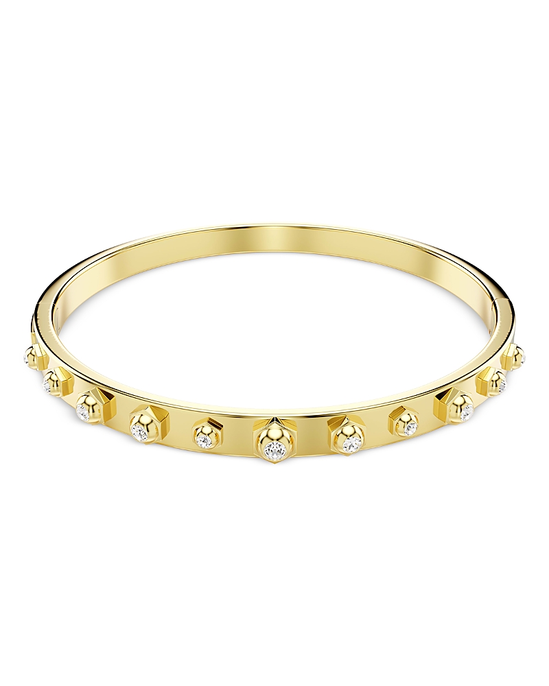 Swarovski Numina Bangle S Gold Shiny Crystal In Gold/crystal