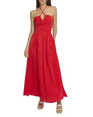 slim fit dress slacks Keyhole Halter Red Sequin Trumpet Tulle Tailor Made Prom Dress