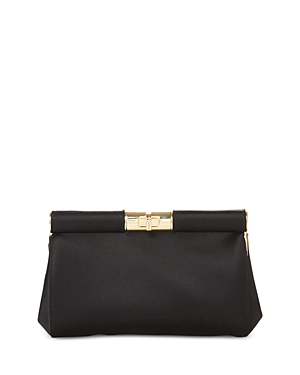 Shop Dolce & Gabbana Satin Convertible Shoulder Bag In Black