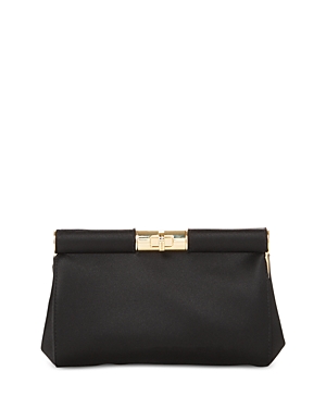 Dolce & Gabbana Marlene Small Satin Shoulder Bag In Black