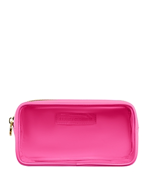 Stoney Clover Lane Clear Front Small Nylon Pouch In Bubblegum