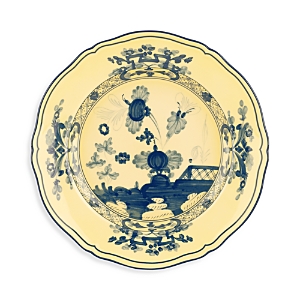 Ginori 1735 Oriente Italiano Antico Doccia Flat Dessert Plate In Yellow