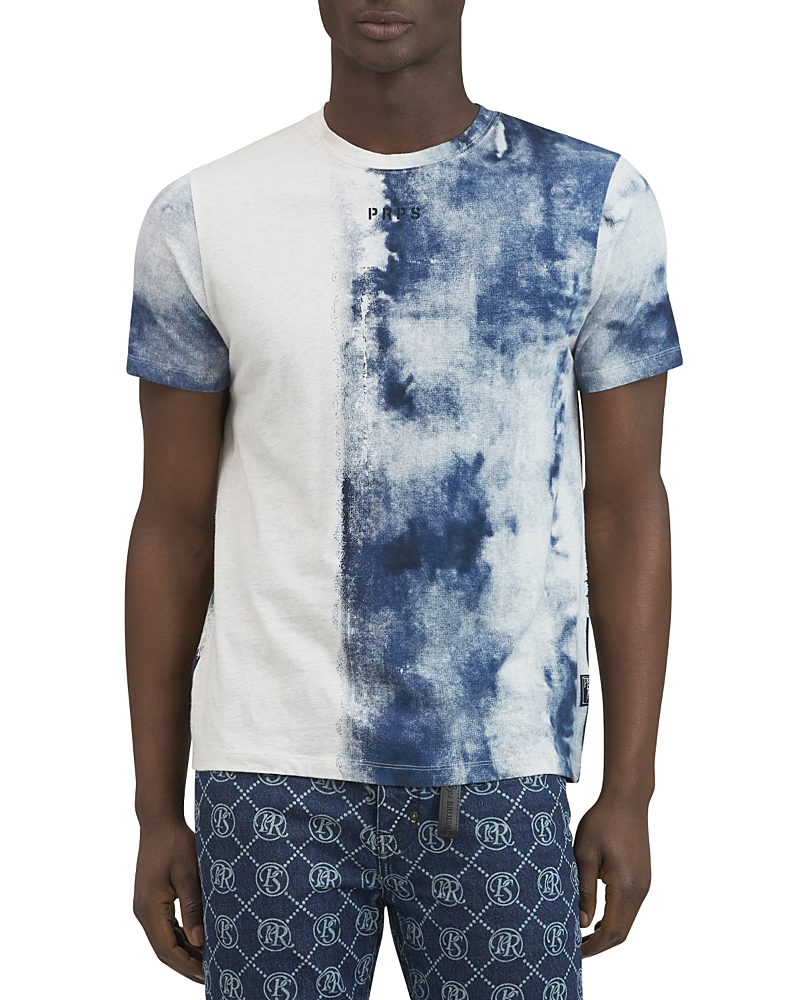 Prps Nana Short Sleeve Crewneck Split Graphic Tee In Oatmeal