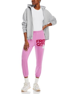 Cotton Logo Sweatpants in Pink Lips Cherry