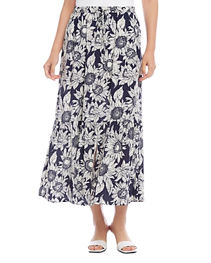 Karen Kane Printed Midi Skirt