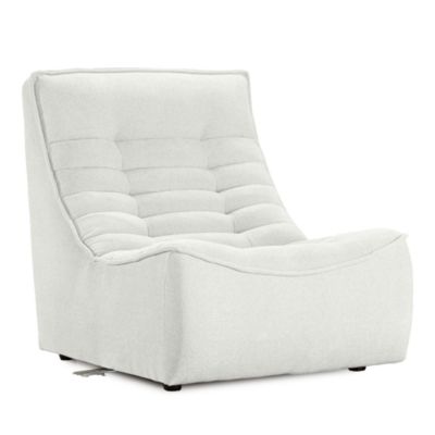 Trattino Armless Fabric Chair
