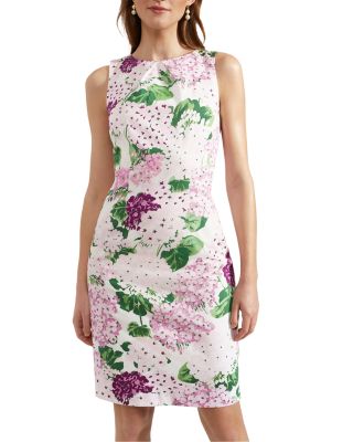 HOBBS LONDON - Fiona Floral Print Sleeveless Sheath Dress