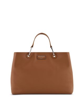 Emporio Armani Asv Medium Myea Leather Shopper Bag