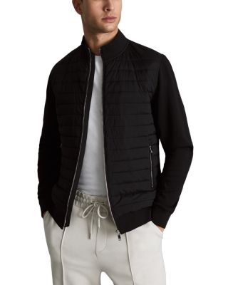 REISS - Flintoff Interlock Zip Front Quilted Jacket