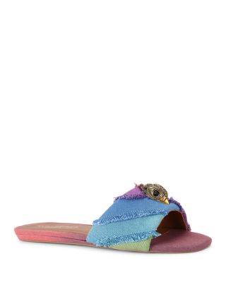 KURT GEIGER LONDON - Women's Kensington Slip On Embellished Flat Sandals