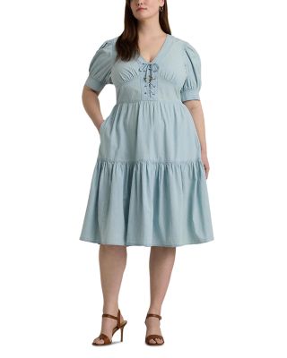 Ralph lauren chambray dress hotsell