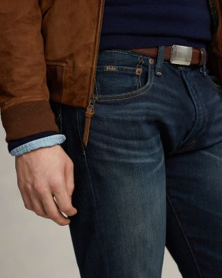 Varick Slim Straight Jeans in Blue