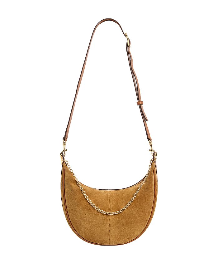 Borsa A Tracolla A Mezzaluna In Velluto A Coste Con Cerniera - Donna, Tracolla Regolabile, Perfetta Per Shopping, Lavoro E Viaggi - 6