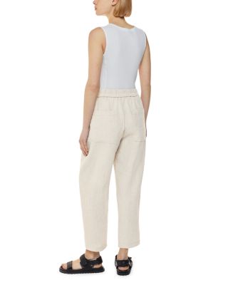 Linen Barrel Leg Pants