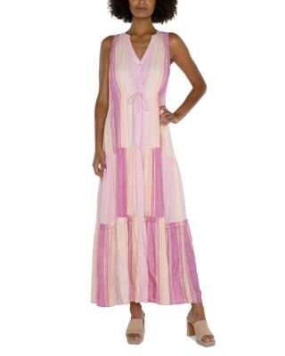 Liverpool Los Angeles Sleeveless Tiered Maxi Dress | Bloomingdale's Women