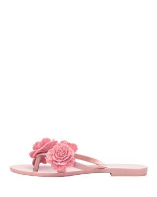 Women's Springad Floral Thong Flip Flop Sandals