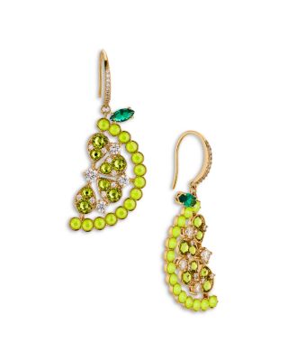 Nadri Foodie Lemon Drop Earrings, 1.6L