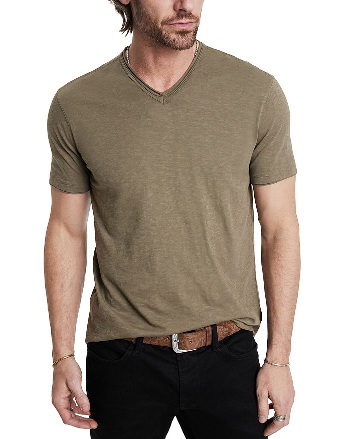 John Varvatos Miles Short Sleeve V Neck Tee | Bloomingdale's