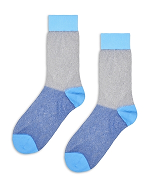 Shop Happy Socks Pastel Glitter Socks In Light Blue