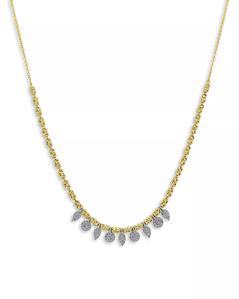 Meira T 14K Yellow Gold Dainty Diamond Charm Necklace, 18